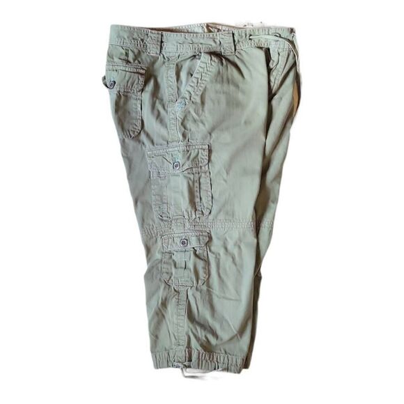 Eddie Bauer Pants - Eddie Bauer Khaki Cotton Women's Cargo Capri Pants Size 12
